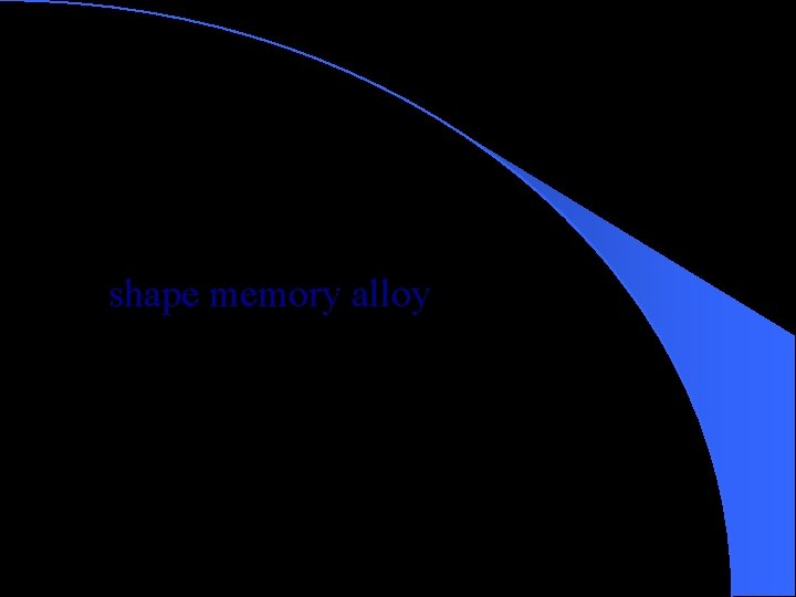 shape memory alloy 