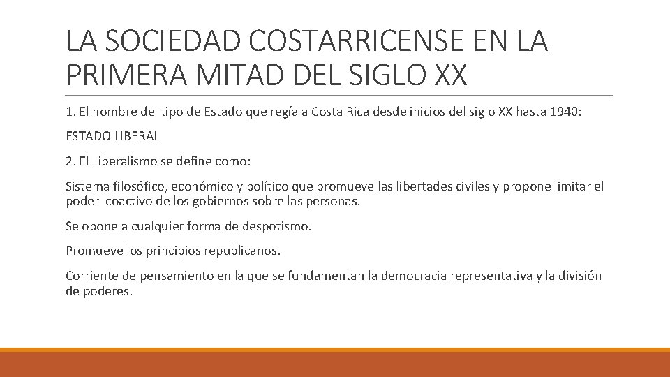 LA SOCIEDAD COSTARRICENSE EN LA PRIMERA MITAD DEL SIGLO XX 1. El nombre del