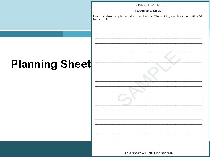 Planning Sheet 