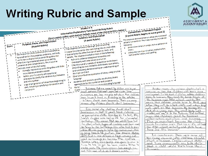 Writing Rubric and Sample 