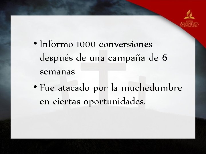  • Informo 1000 conversiones después de una campaña de 6 semanas • Fue