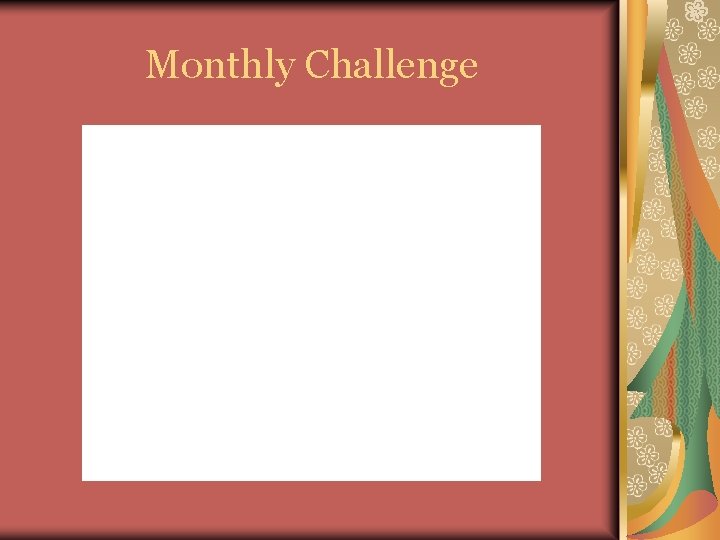 Monthly Challenge 