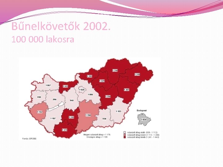 Bűnelkövetők 2002. 100 000 lakosra 