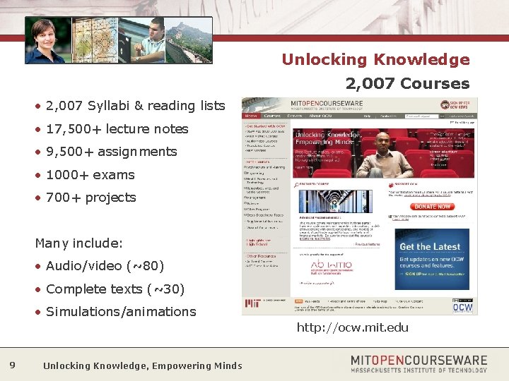 Unlocking Knowledge 2, 007 Courses • 2, 007 Syllabi & reading lists • 17,