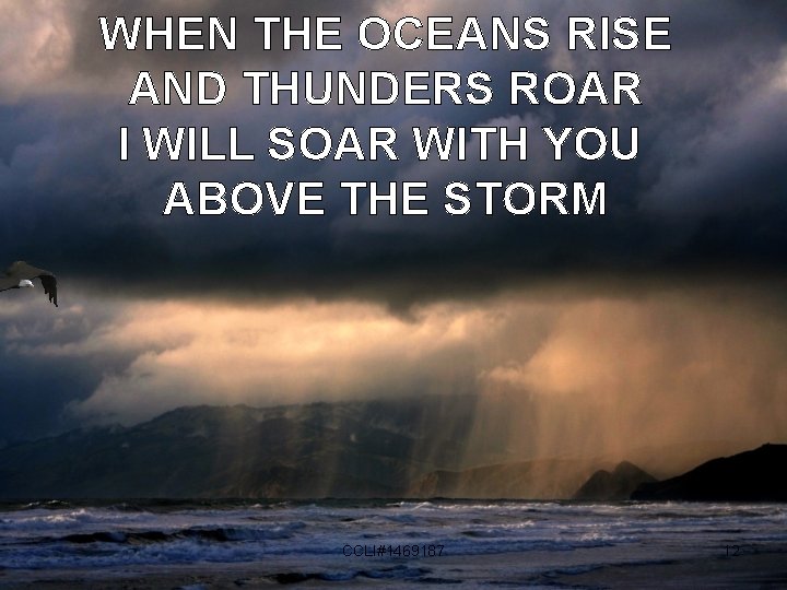 WHEN THE OCEANS RISE AND THUNDERS ROAR I WILL SOAR WITH YOU ABOVE THE