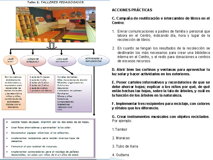 ACCIONES PRÁCTICAS C. Campaña de reutilización e intercambio de libros en el Centro: 1.