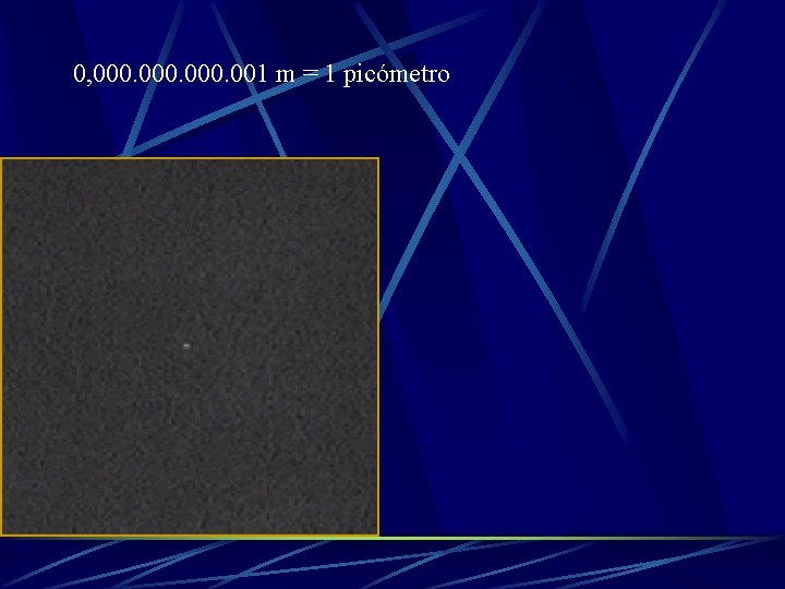 0, 000. 001 m = 1 picómetro 