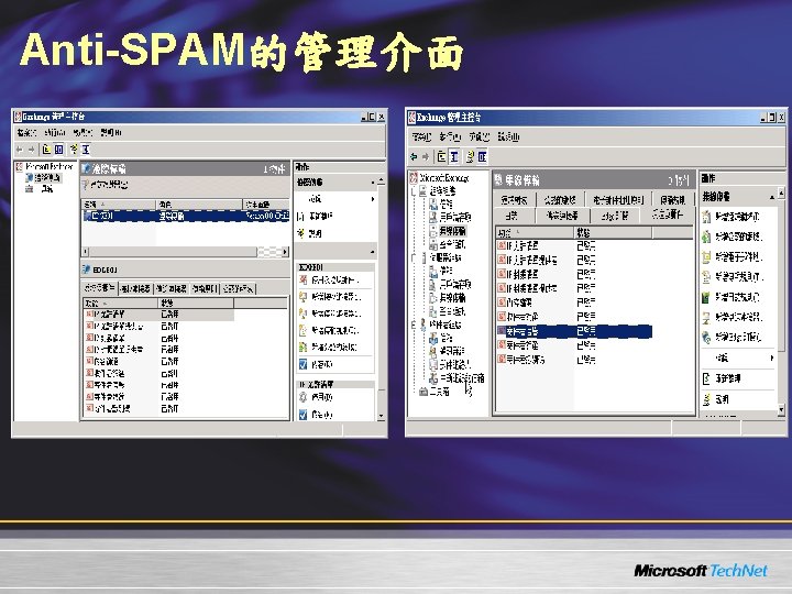 Anti-SPAM的管理介面 Anti-SPAM的管理介面