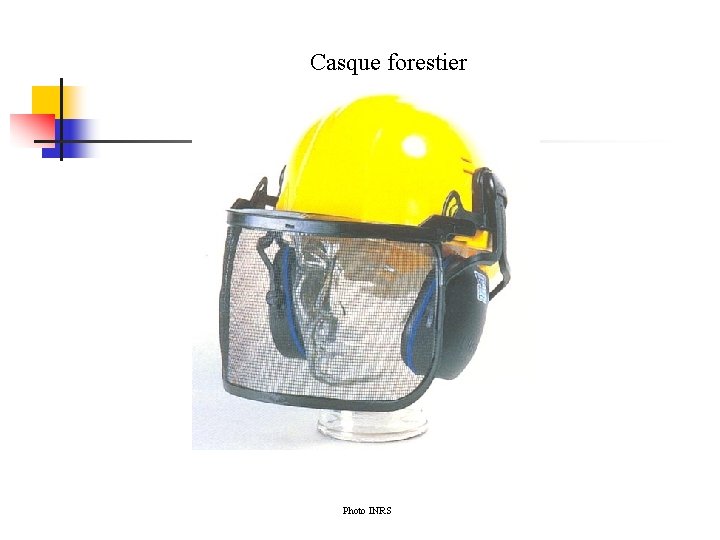 Casque forestier Photo INRS 