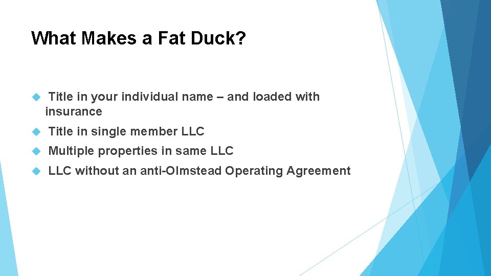 What Makes a Fat Duck? Title in your individual name – and loaded with What Makes a Fat Duck? Title in your individual name – and loaded with
