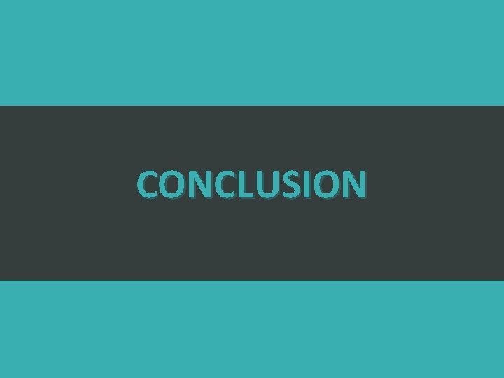 CONCLUSION 