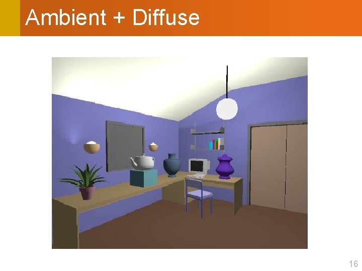 Ambient + Diffuse 16 