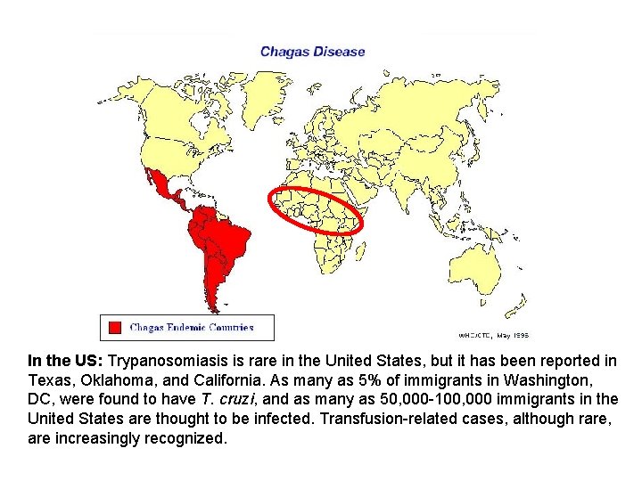 In the US: Trypanosomiasis is rare in the United States, but it has been