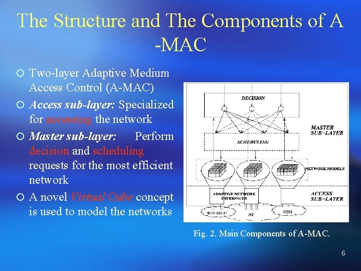 The Structure and The Components of A -MAC ¡ Two-layer Adaptive Medium Access Control