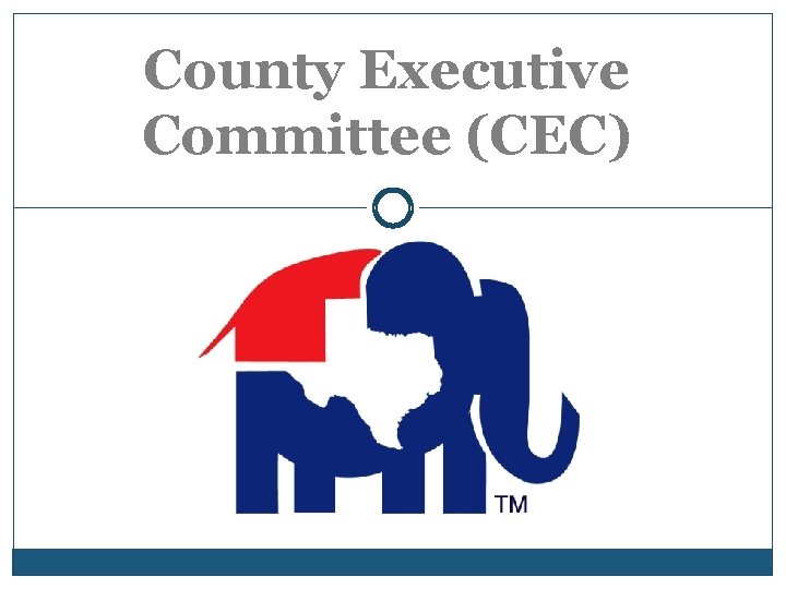 County Executive Committee (CEC) 