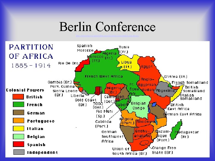 Berlin Conference http: //westernciv 2. umwblogs. org/2010/09/23/scramble-for-africa/ 