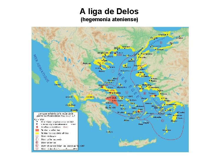 A liga de Delos (hegemonia ateniense) 