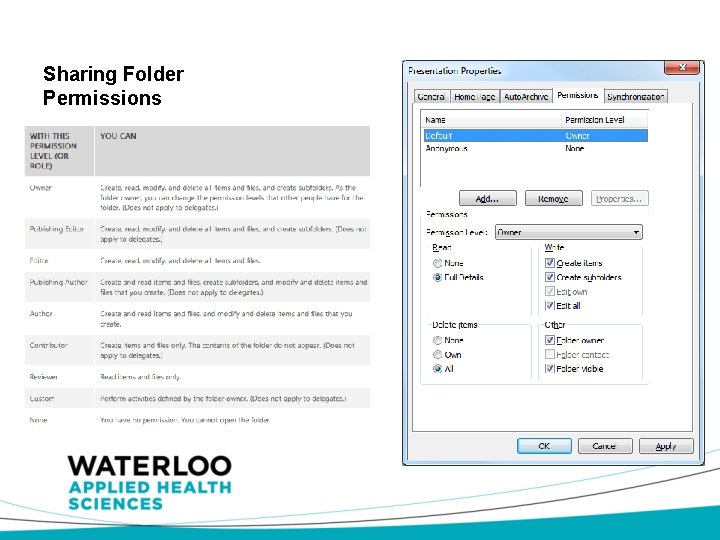 Sharing Folder Permissions 