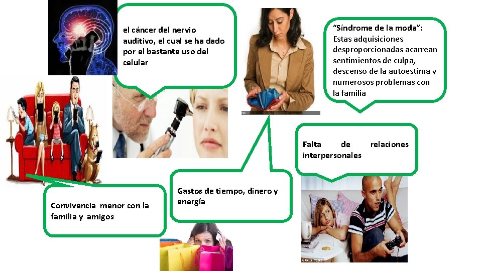 el cáncer del nervio auditivo, el cual se ha dado por el bastante uso