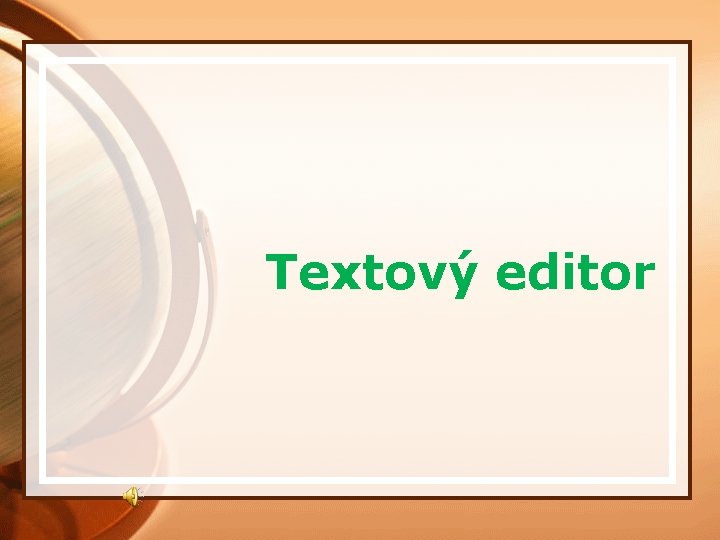 Textový editor 