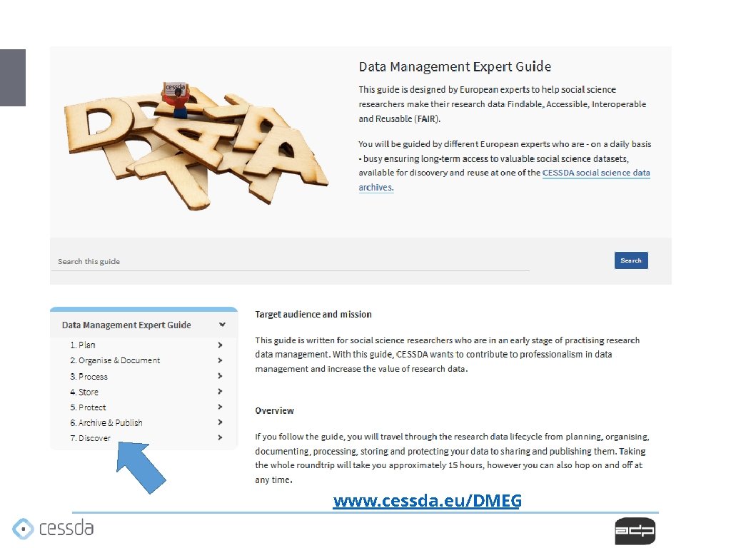 www. cessda. eu/DMEG www. cessda. eu/DMEG