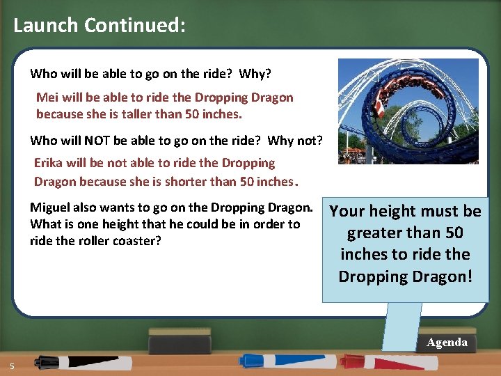 Launch Continued: Who will be able to go on the ride? Why? Mei will