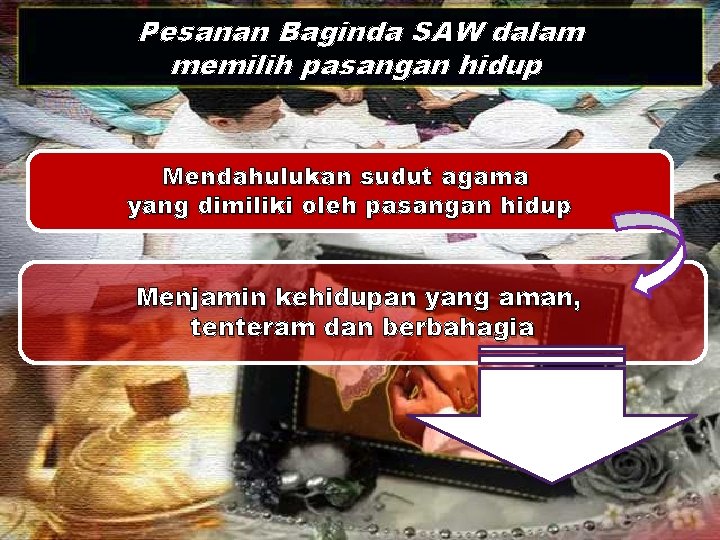 Pesanan Baginda SAW dalam memilih pasangan hidup Mendahulukan sudut agama yang dimiliki oleh pasangan
