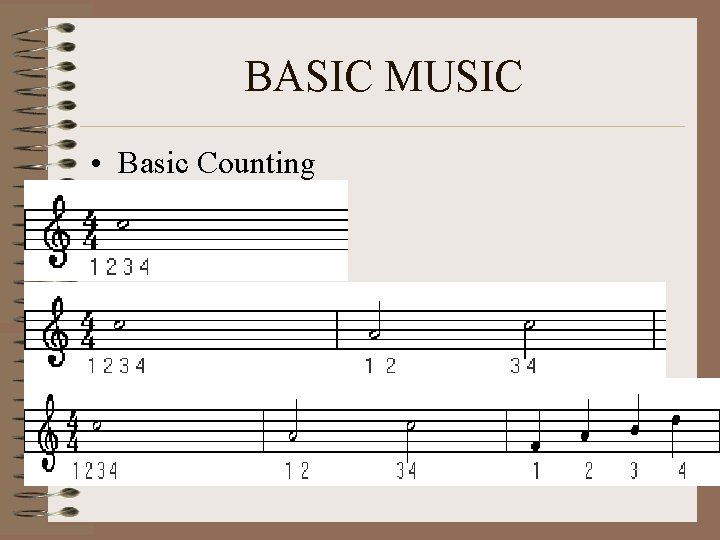 BASIC MUSIC • Basic Counting 