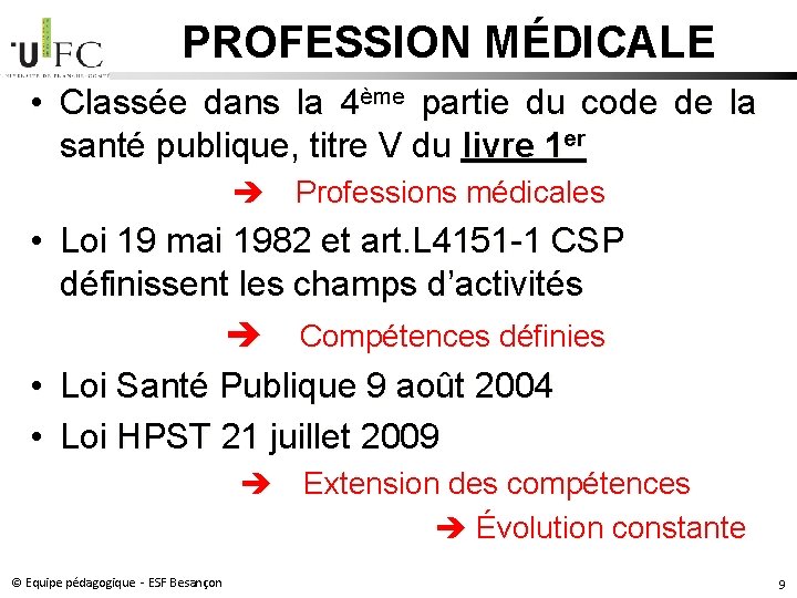 PROFESSION MÉDICALE • Classée dans la 4ème partie du code de la santé publique, PROFESSION MÉDICALE • Classée dans la 4ème partie du code de la santé publique,