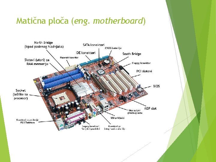 Matična ploča (eng. motherboard) 