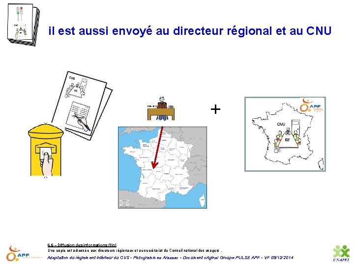 il est aussi envoyé au directeur régional et au CNU + 6. 6 –