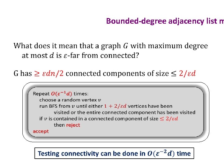 Bounded-degree adjacency list m • 