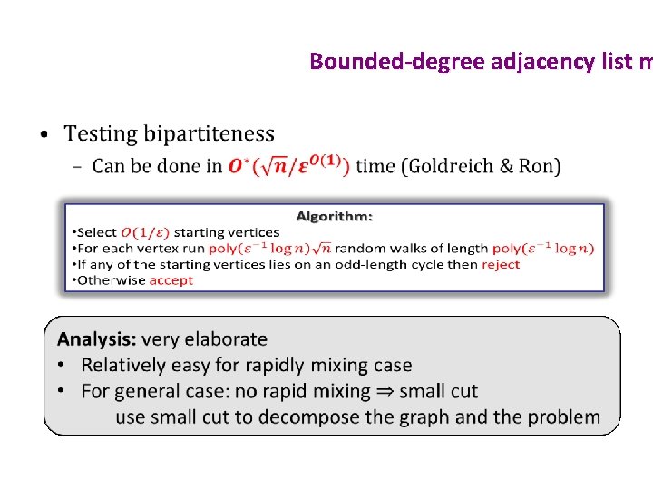 Bounded-degree adjacency list m • 