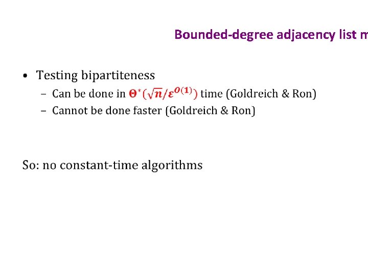 Bounded-degree adjacency list m • 