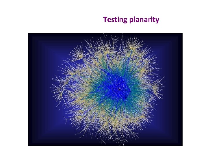 Testing planarity 