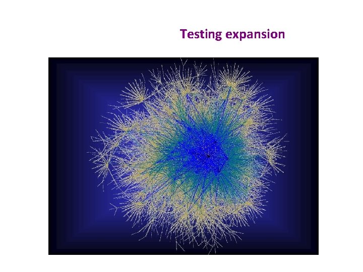 Testing expansion 