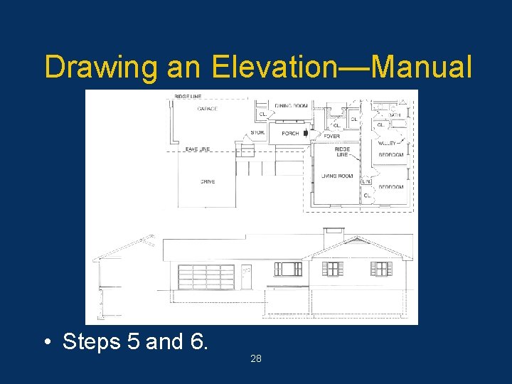Drawing an Elevation—Manual • Steps 5 and 6. 28 
