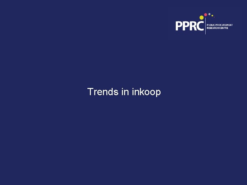 Trends in inkoop 