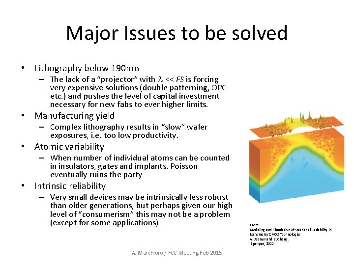 Major Issues to be solved • Lithography below 190 nm – The lack of