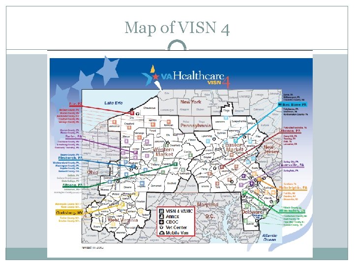 Map of VISN 4 