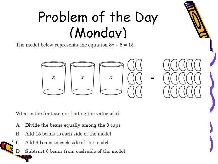 Problem of the Day (Monday) 