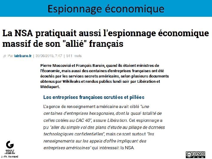 Espionnage économique J. -Ph. Rennard 