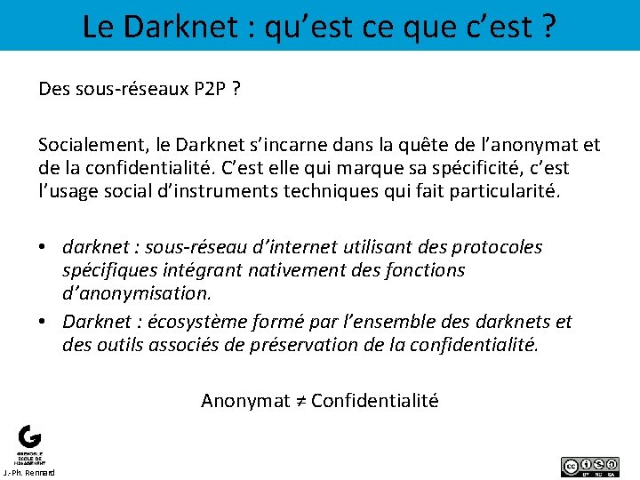 Le Darknet : qu’est ce que c’est ? Des sous-réseaux P 2 P ?