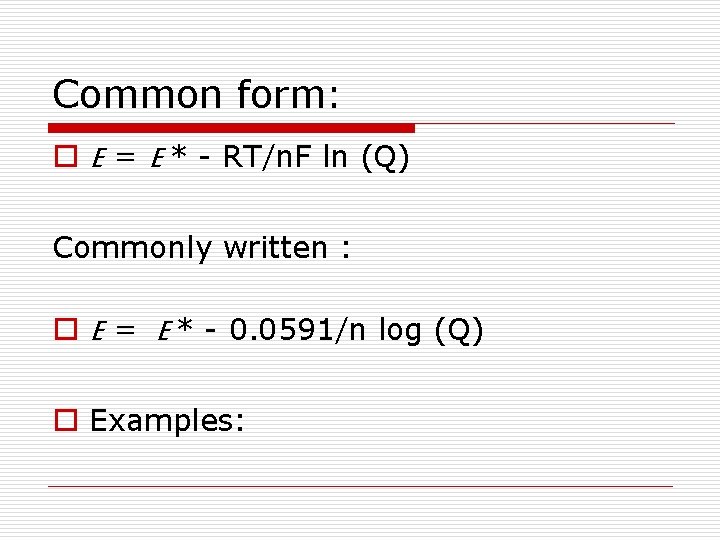 Chapter 17 Electrochemistry O O Redox Review 4