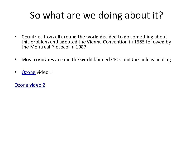 So what are we doing about it? • Countries from all around the world So what are we doing about it? • Countries from all around the world