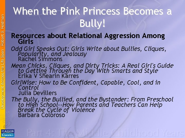 When the Pink Princess Becomes a Bully! Resources about Relational Aggression Among Girls Odd