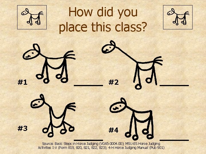 How did you place this class? #1 #2 #3 #4 Source: Basic Steps in