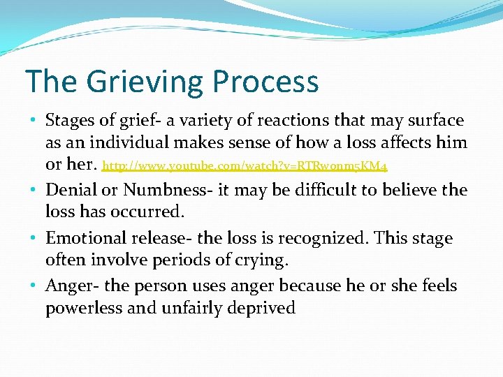 Protocolo Grieving Coping With Loss and Grief http www youtube
