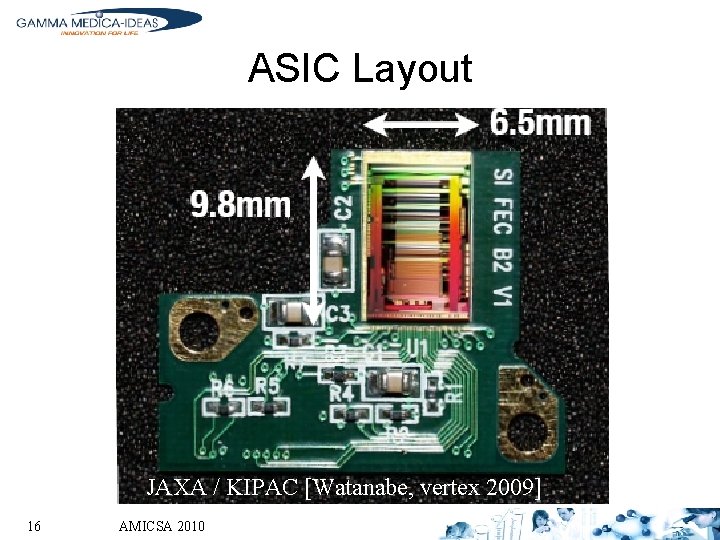 ASIC Layout JAXA / KIPAC [Watanabe, vertex 2009] 16 AMICSA 2010 