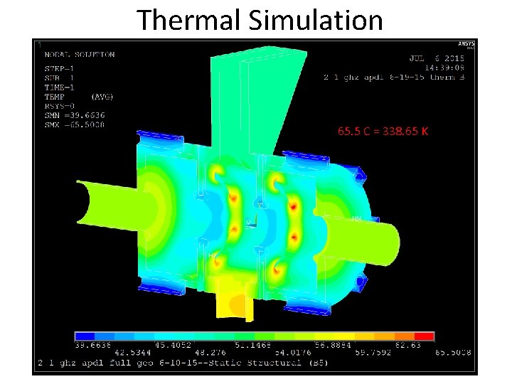 Thermal Simulation 65. 5 C = 338. 65 K Thermal Simulation 65. 5 C = 338. 65 K